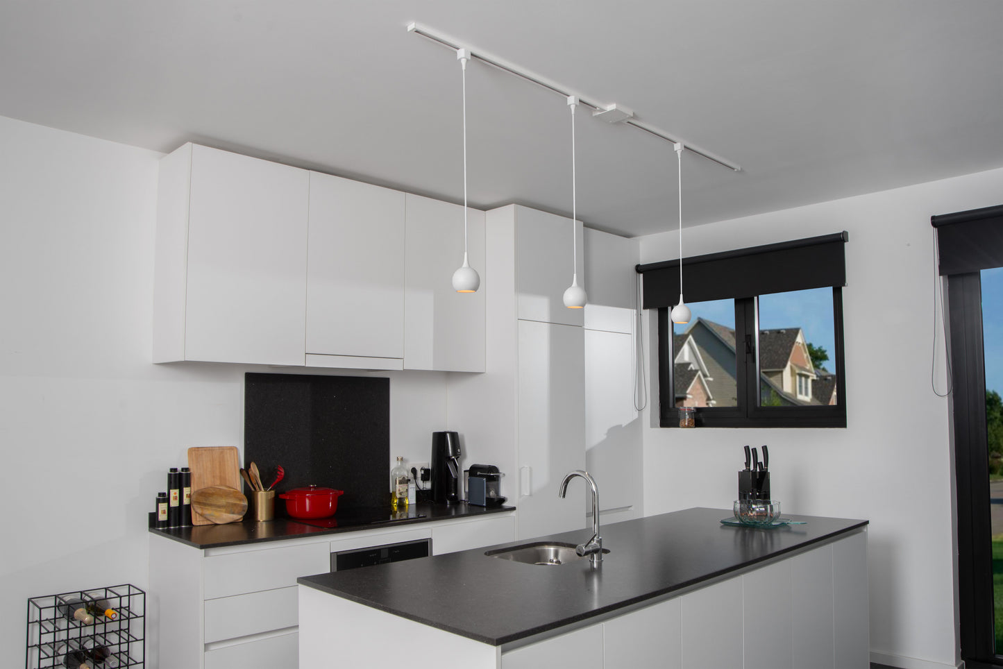 Lucide TRACK FAVORI pendant - 1-circuit Track lighting system - 1xGU10 - White (Extension)