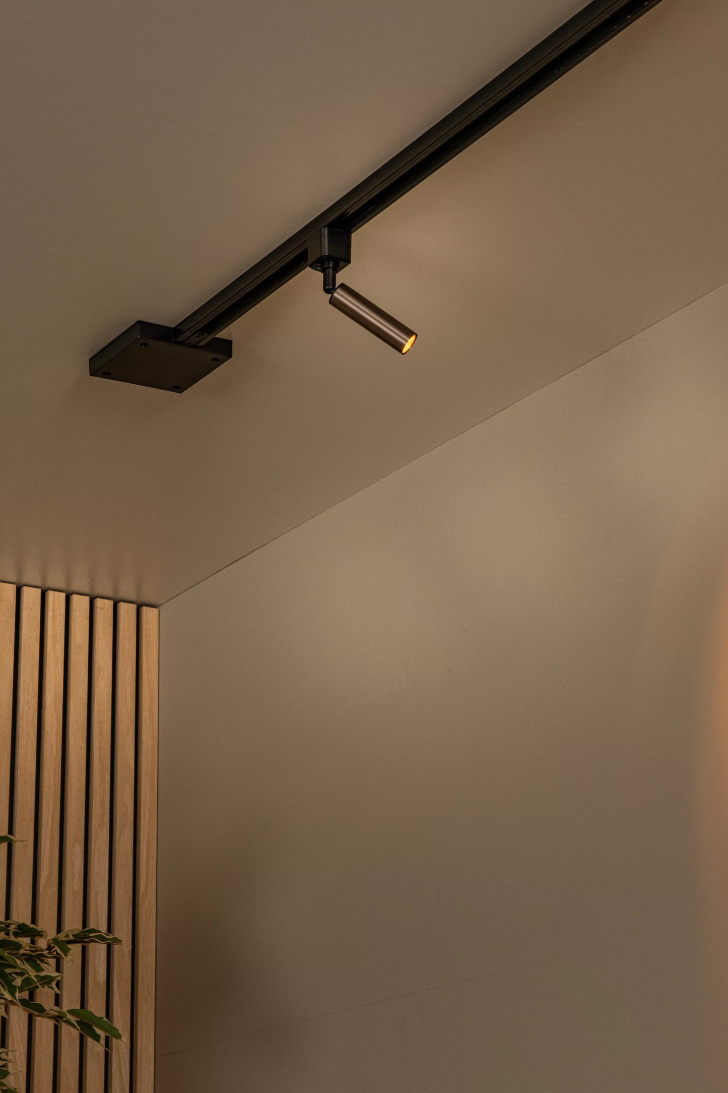 Lucide TRACK KEONI Track spot - 1-circuit Track lighting system - 1xG9- Coffee (Extension)