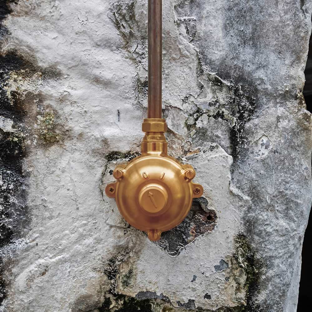 Soho Lighting Chelsea Solid Brass 1 Gang IP66 Outdoor 20A 2-Way Rotary Light Switch