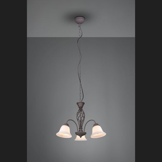 Rustica  - Chandelier - White - Trio