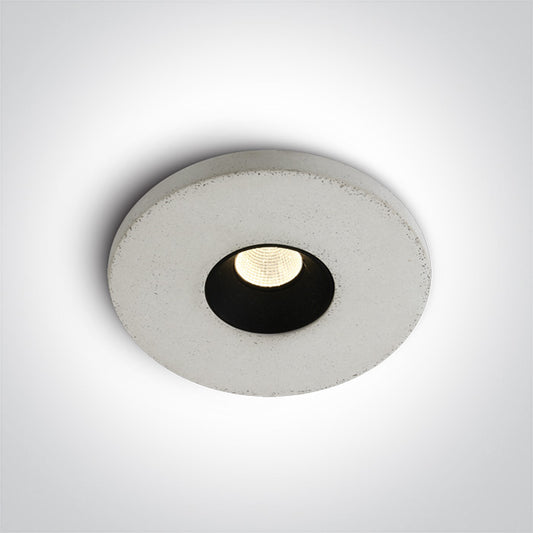 The Cement Look Recessed Cement + black reflector