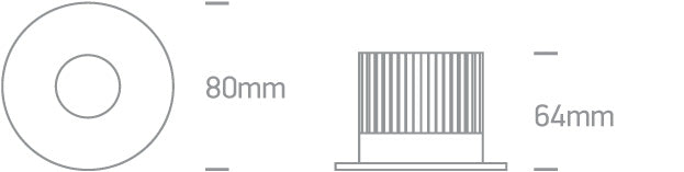 The 6,5W COB IP65 Range