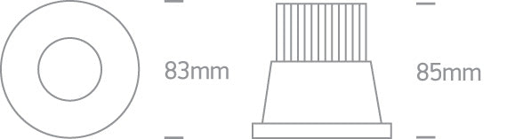 The 12W COB IP65 Range