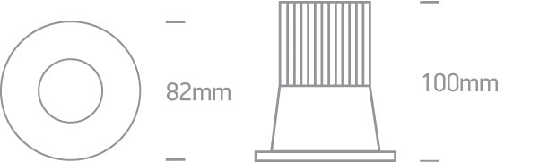 The 12W COB IP65