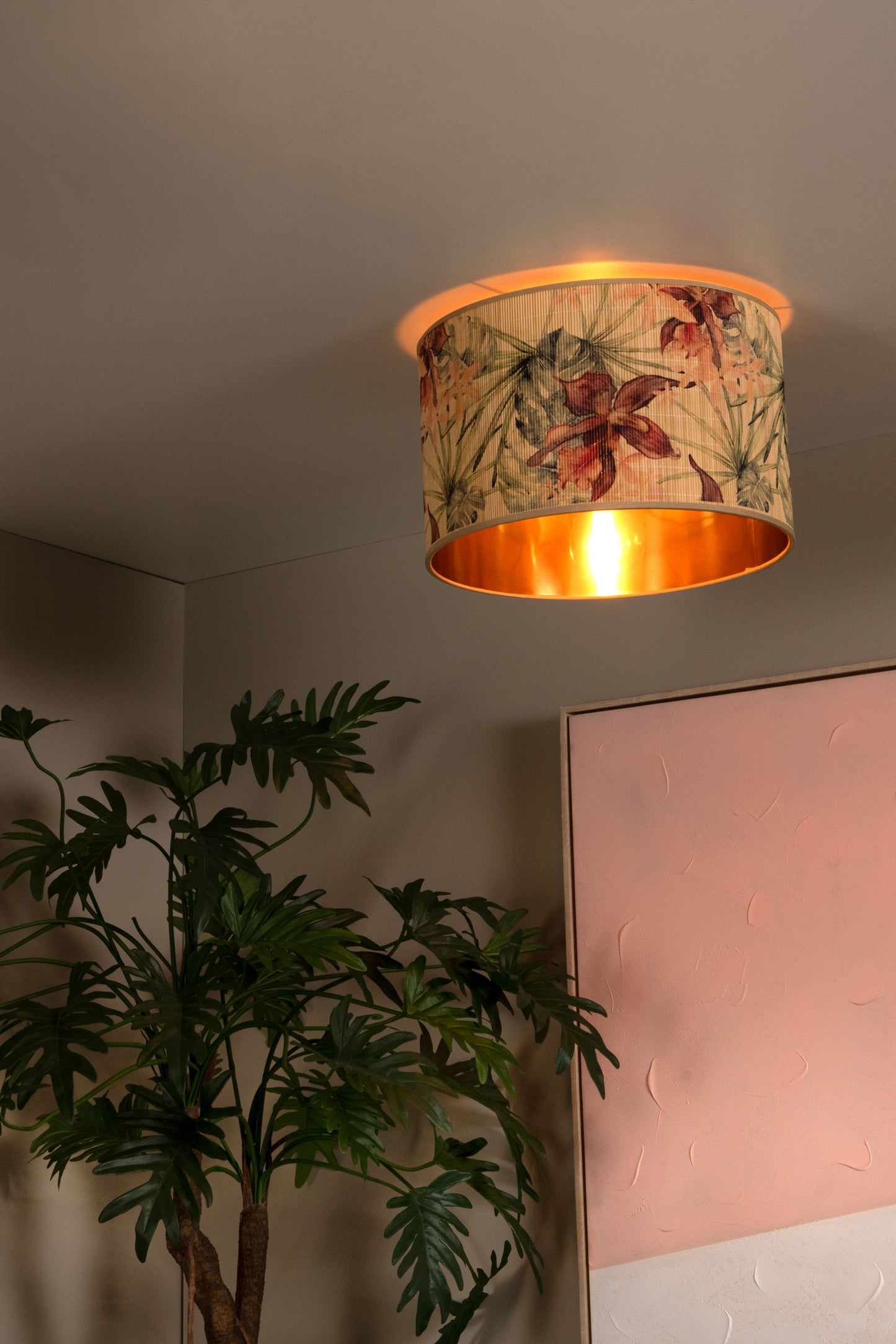 Lucide TANSELLE - Flush ceiling light - Ø 40 cm - 1xE27 - Multicolor