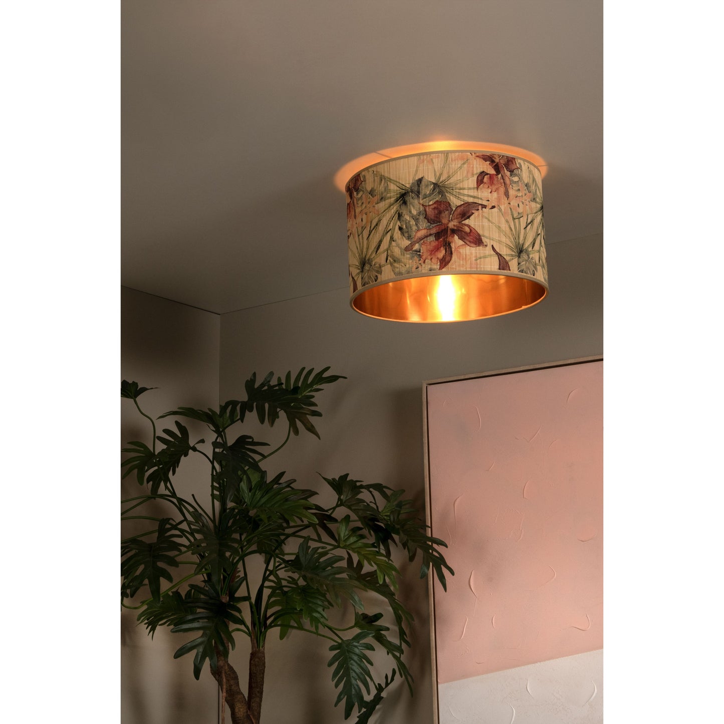 Lucide TANSELLE - Flush ceiling light - Ø 40 cm - 1xE27 - Multicolor