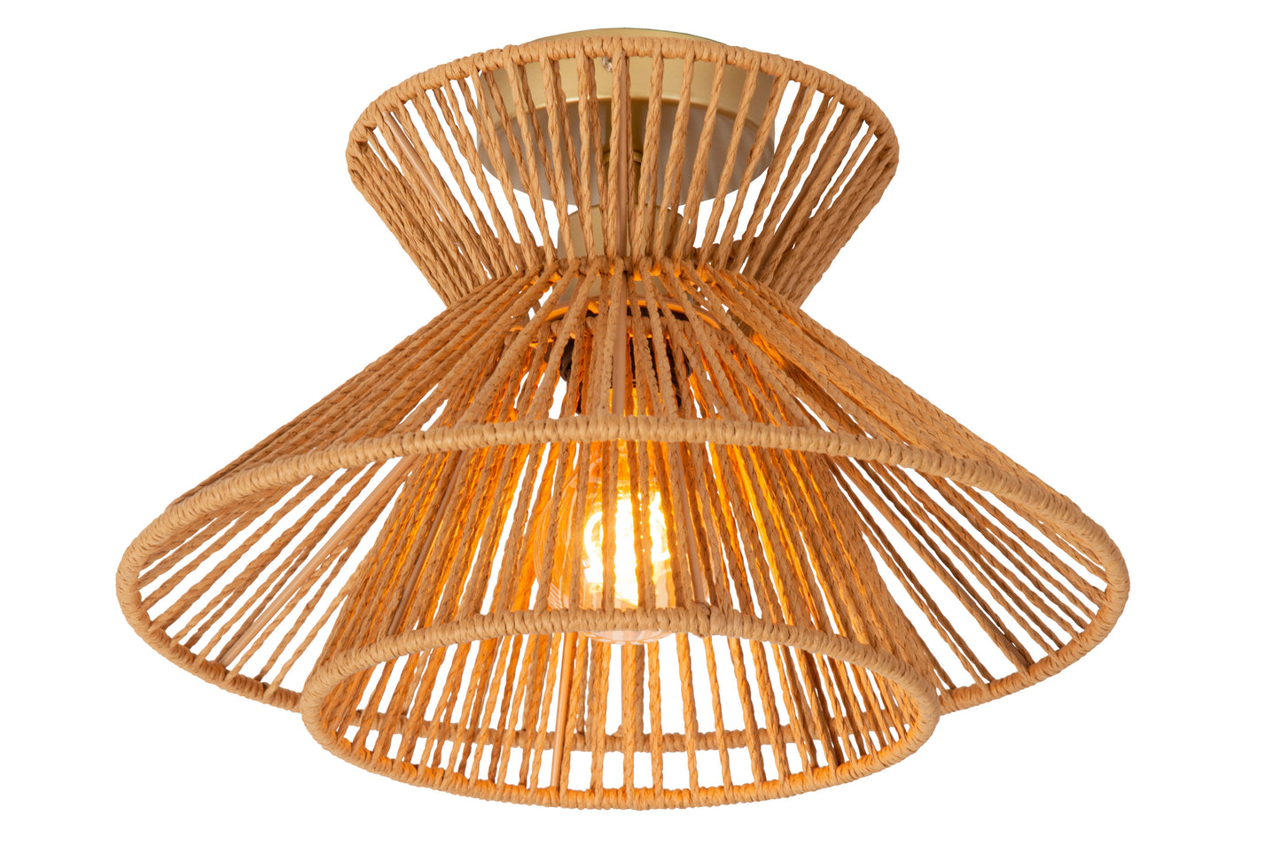 Lucide TASMAN - Flush ceiling light - Ø 32 cm - 1xE27 - Natural