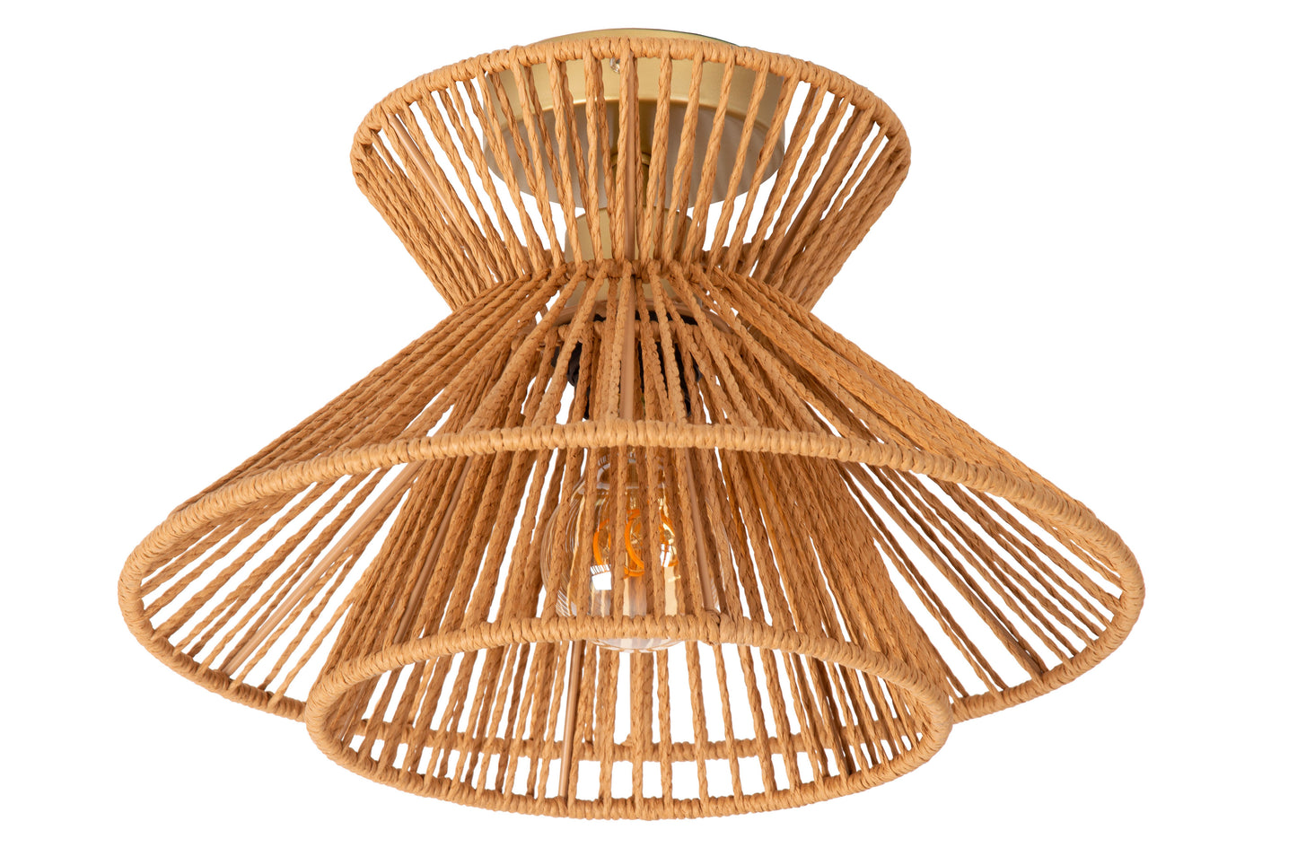 Lucide TASMAN - Flush ceiling light - Ø 32 cm - 1xE27 - Natural