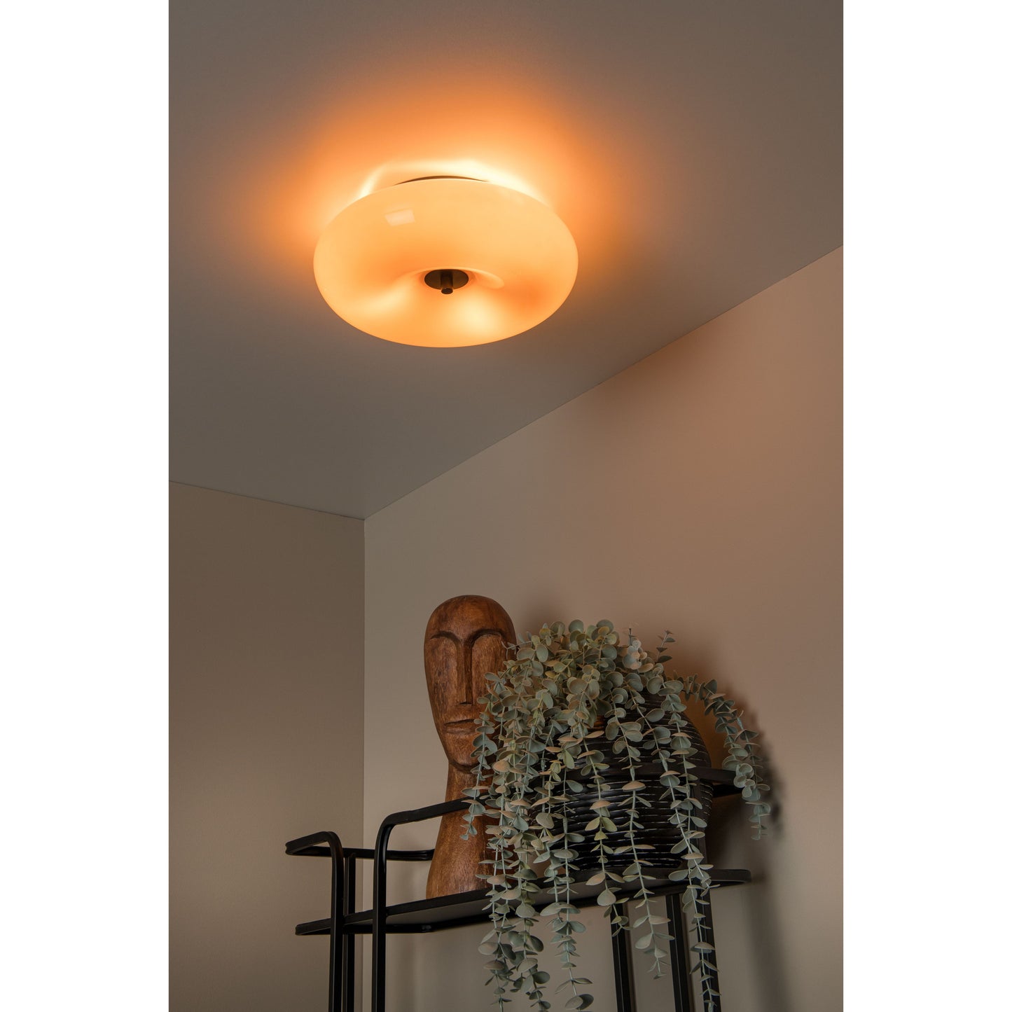 Lucide SENTINO - Flush ceiling light - Ø 30 cm - 3xG9 - Orange