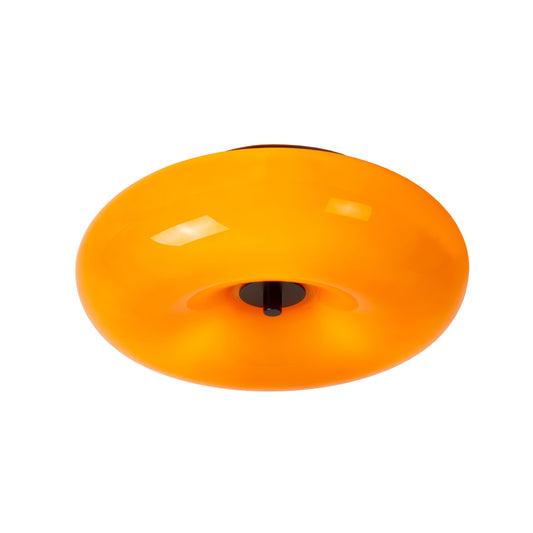 Lucide SENTINO - Flush ceiling light - Ø 30 cm - 3xG9 - Orange