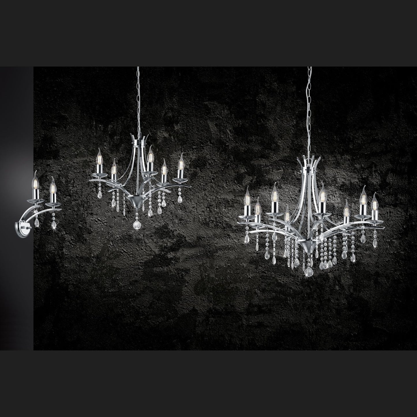 Lucerna  - Chandelier - Chrome - Trio