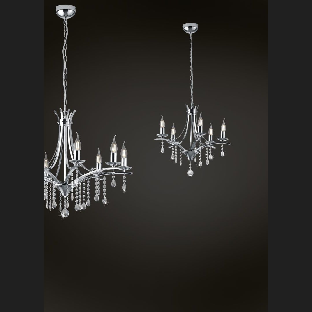 Lucerna  - Chandelier - Chrome - Trio