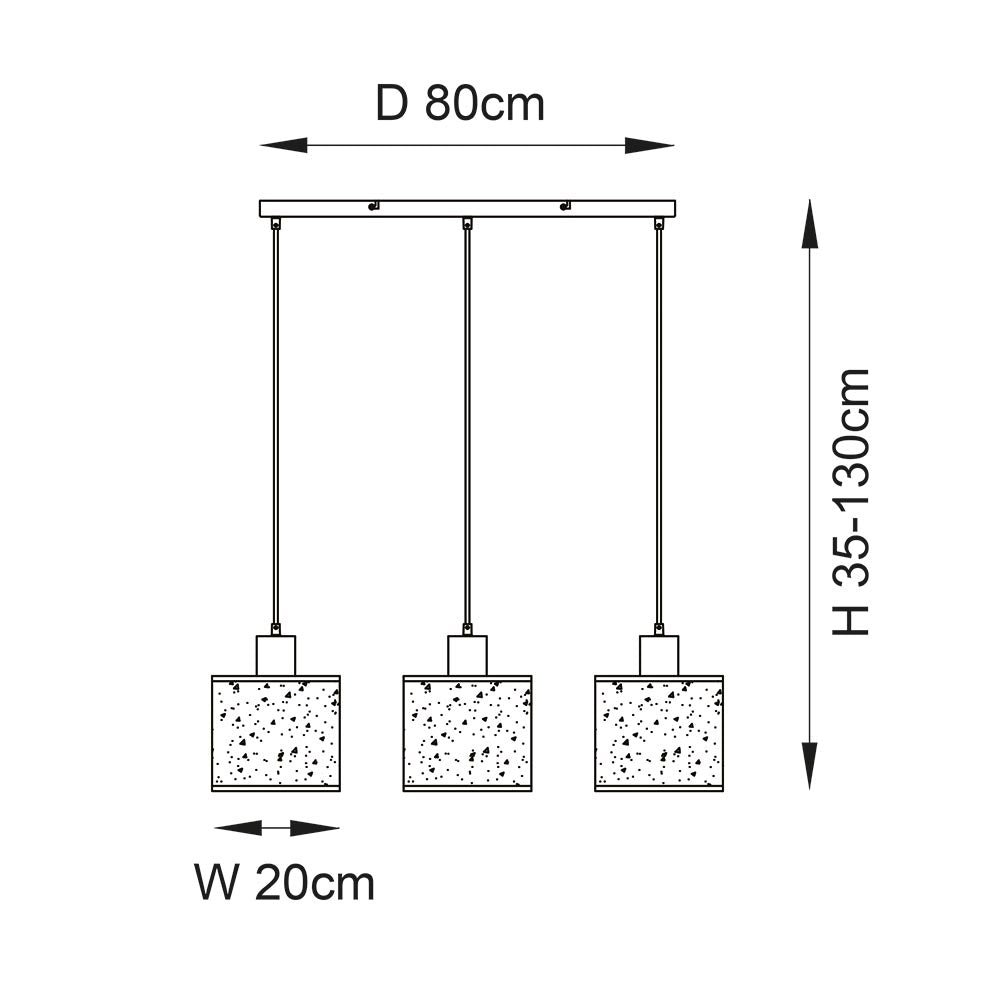 Durban 3lt Linear Pendant
