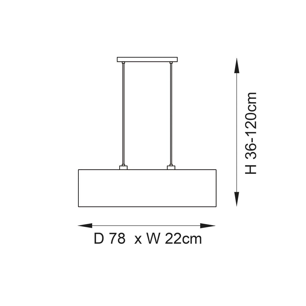 Longshore 2lt Linear Pendant