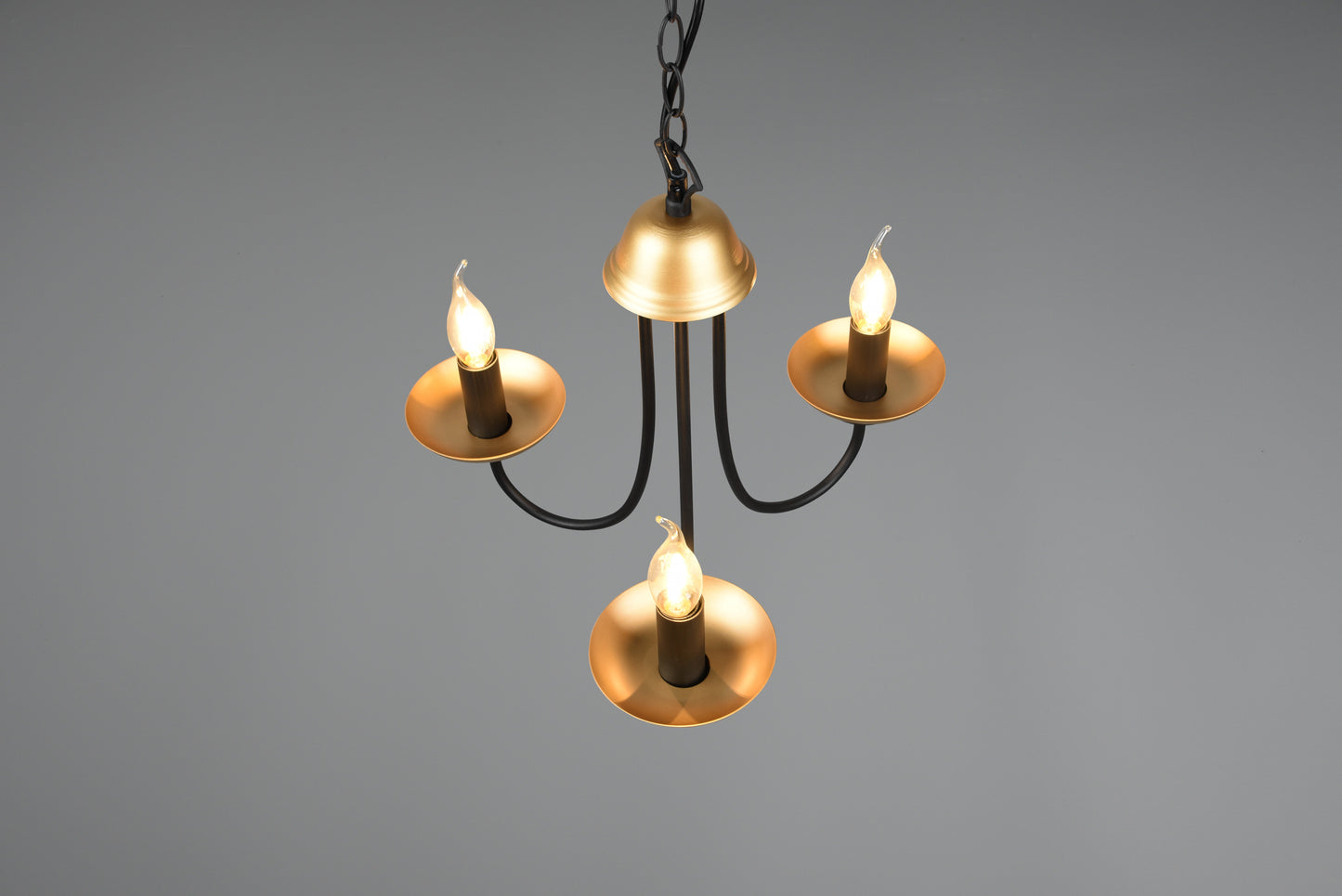 Livia  - Chandelier - Black Matt - Trio