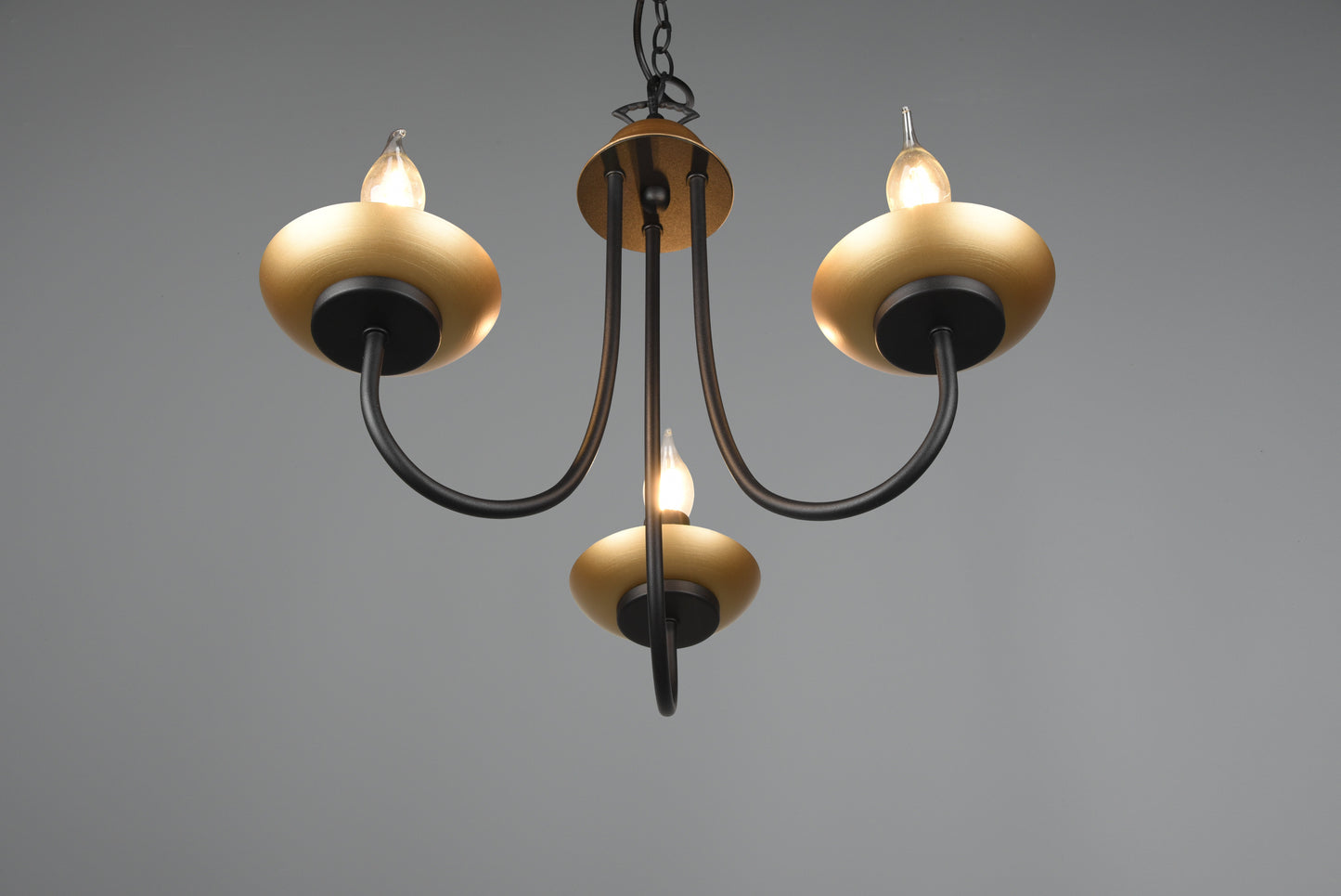 Livia  - Chandelier - Black Matt - Trio