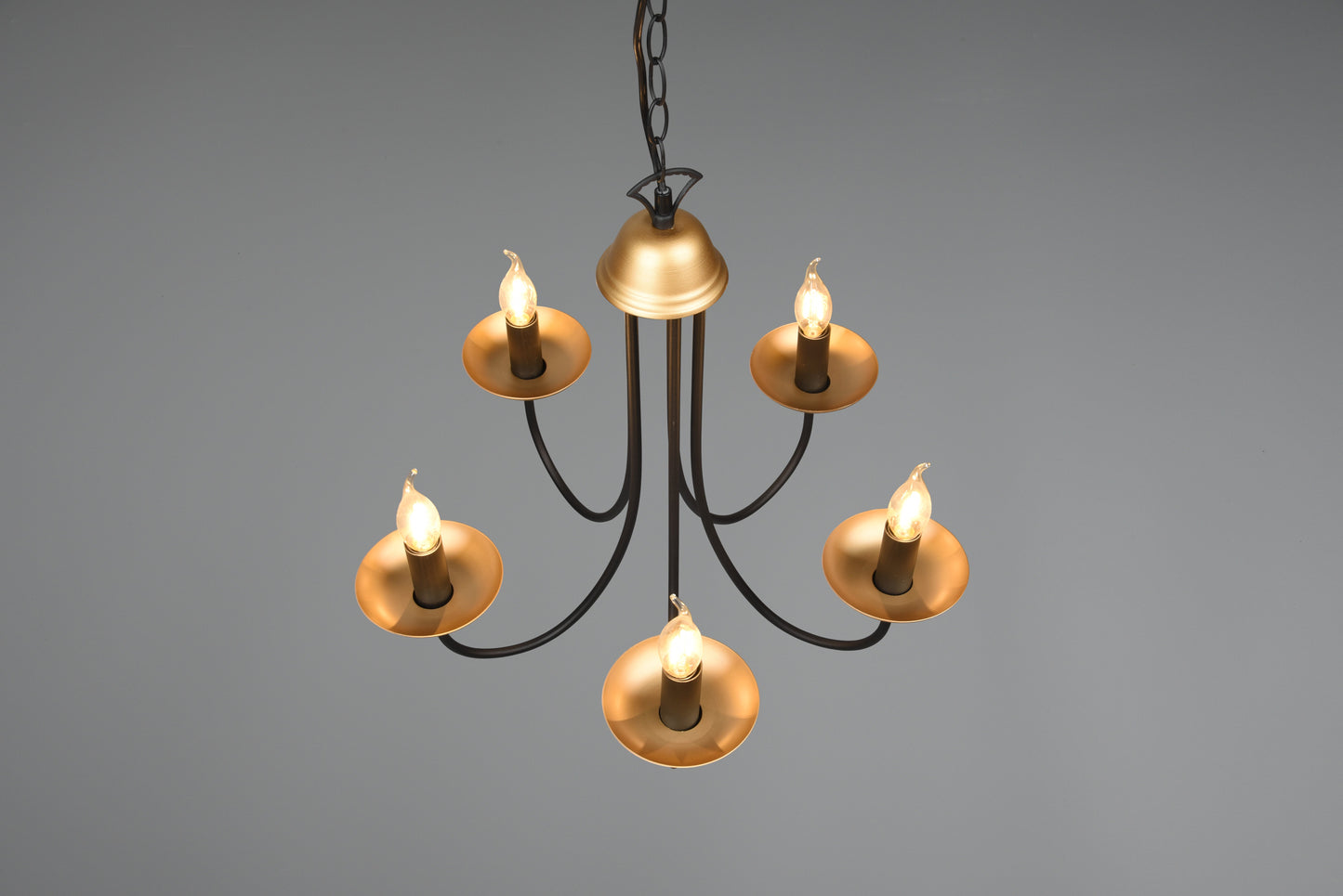 Livia  - Chandelier - Black Matt - Trio