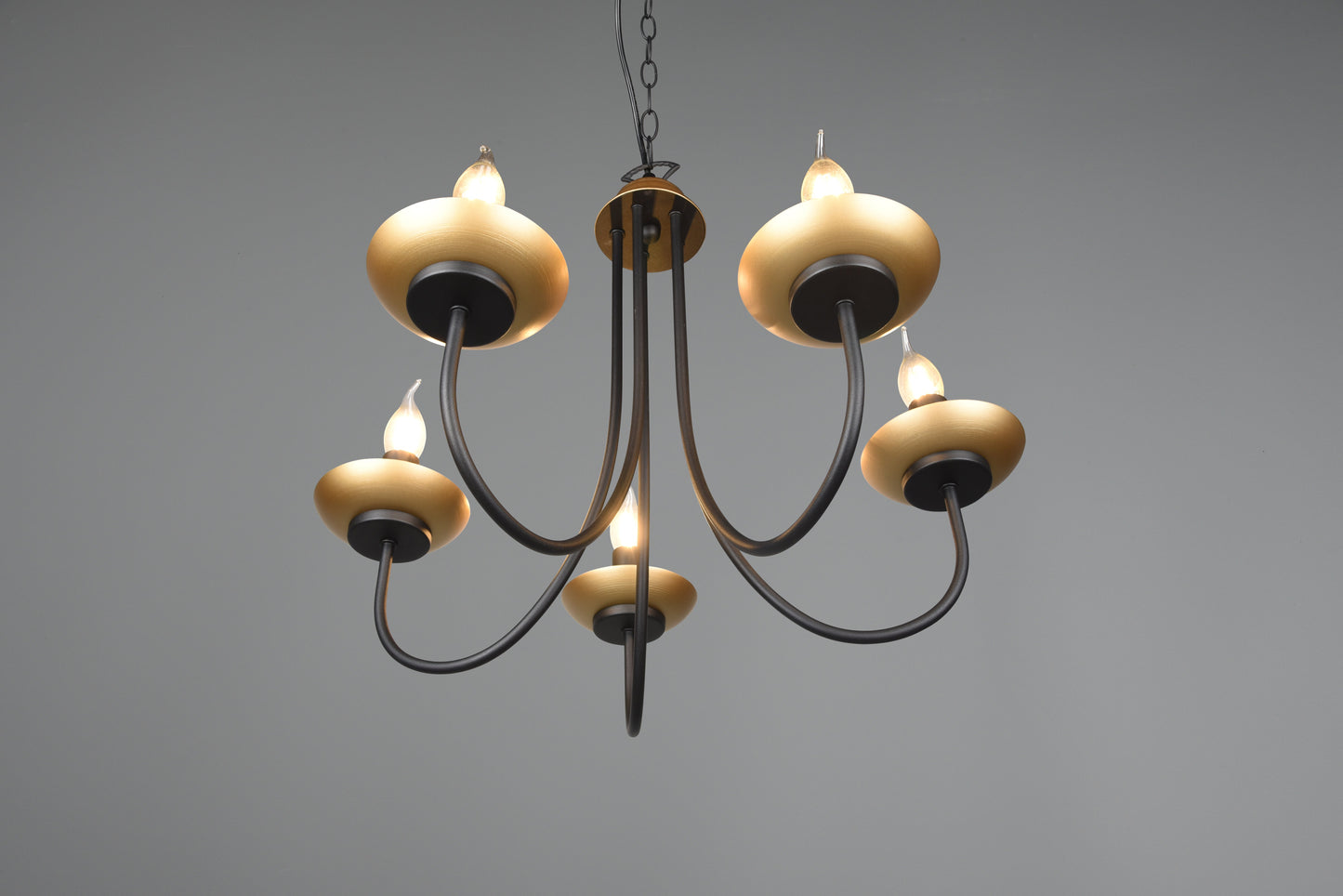 Livia  - Chandelier - Black Matt - Trio