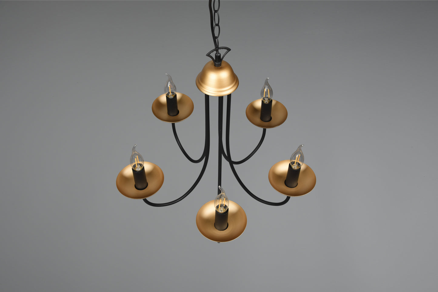 Livia  - Chandelier - Black Matt - Trio