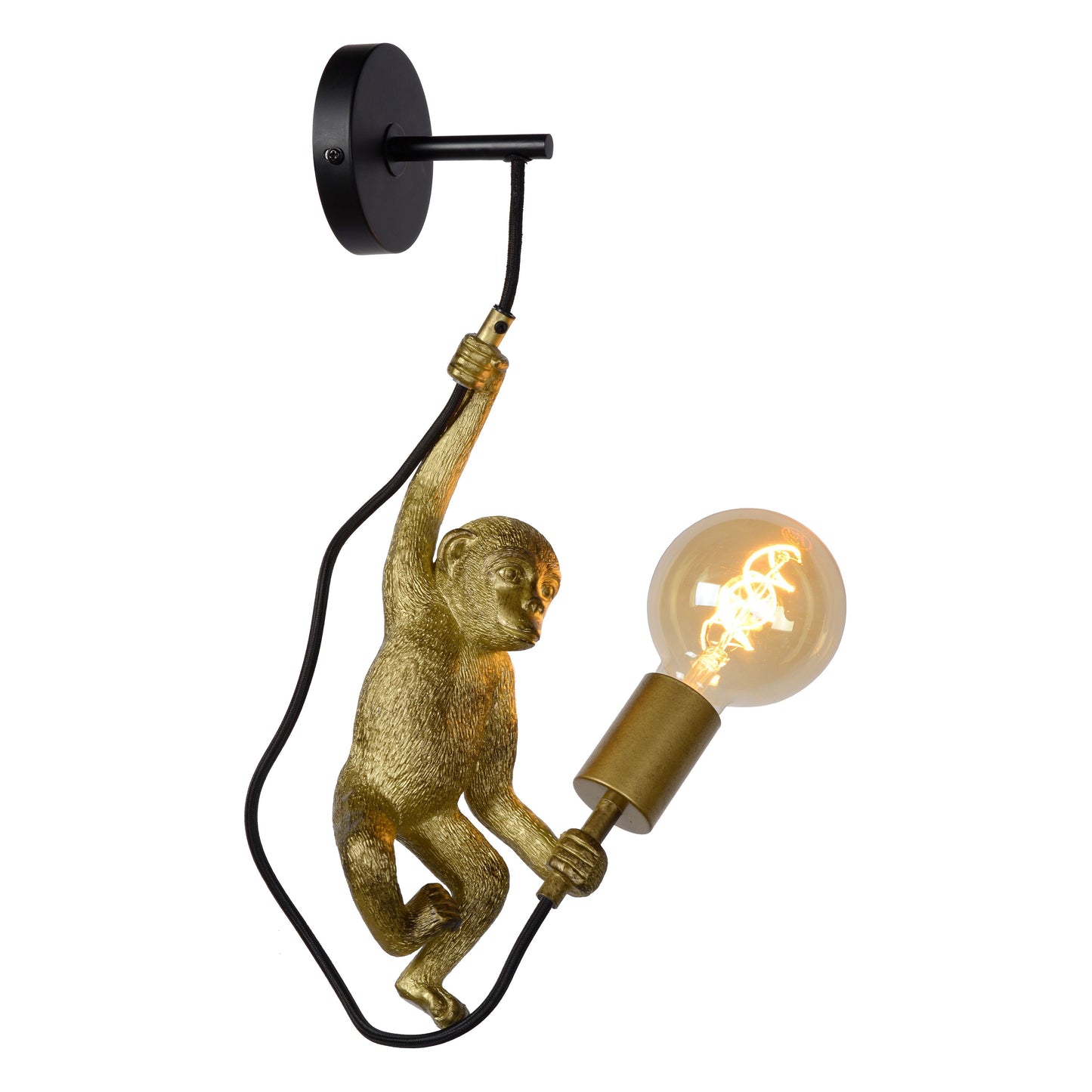 Lucide EXTRAVAGANZA CHIMP - Wall light - 1xE27 - Black