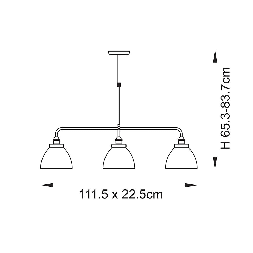 Hansen 3lt Linear Pendant