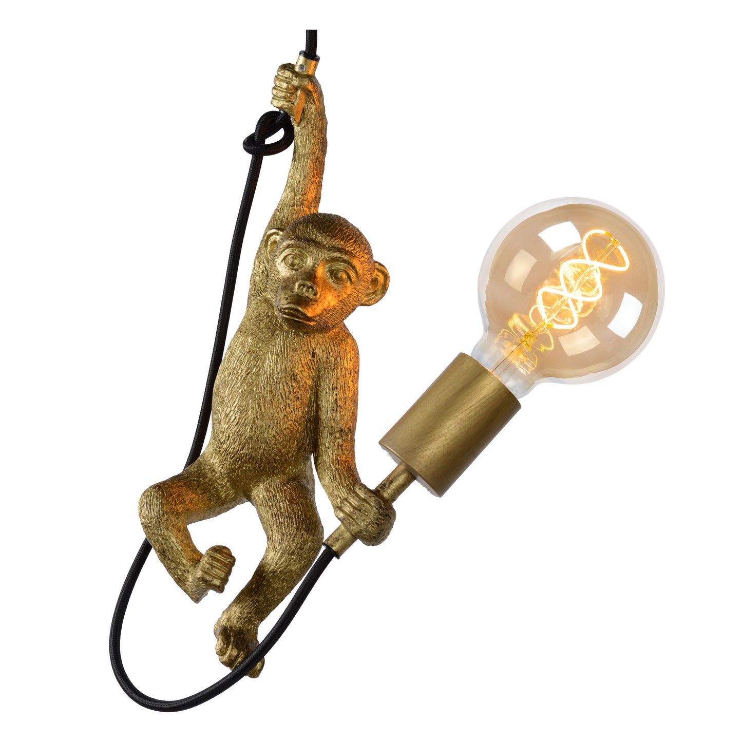 Lucide EXTRAVAGANZA CHIMP - Pendant light - Ø 17,6 cm - 1xE27 - Black