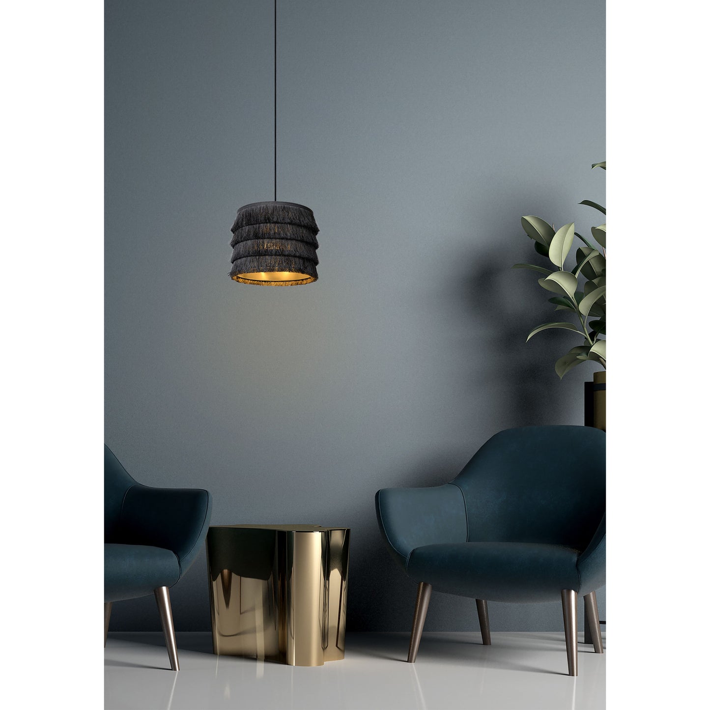 Lucide EXTRAVAGANZA TOGO - Pendant light - Ø 25 cm - 1xE27 - Grey