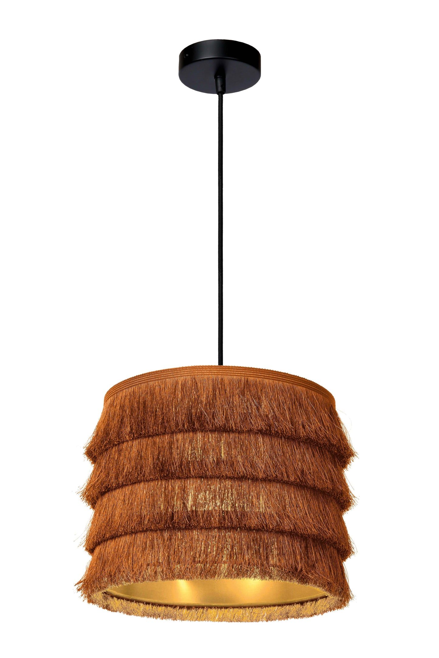 Lucide EXTRAVAGANZA TOGO - Pendant light - Ø 25 cm - 1xE27 - Ocher Yellow