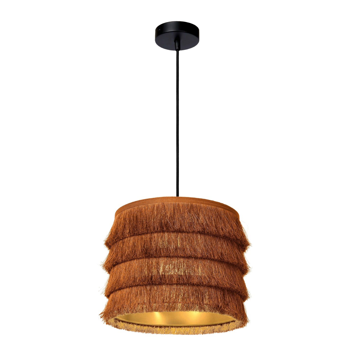 Lucide EXTRAVAGANZA TOGO - Pendant light - Ø 25 cm - 1xE27 - Ocher Yellow