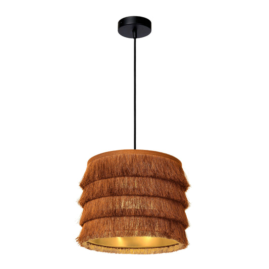 Lucide EXTRAVAGANZA TOGO - Pendant light - Ø 25 cm - 1xE27 - Ocher Yellow