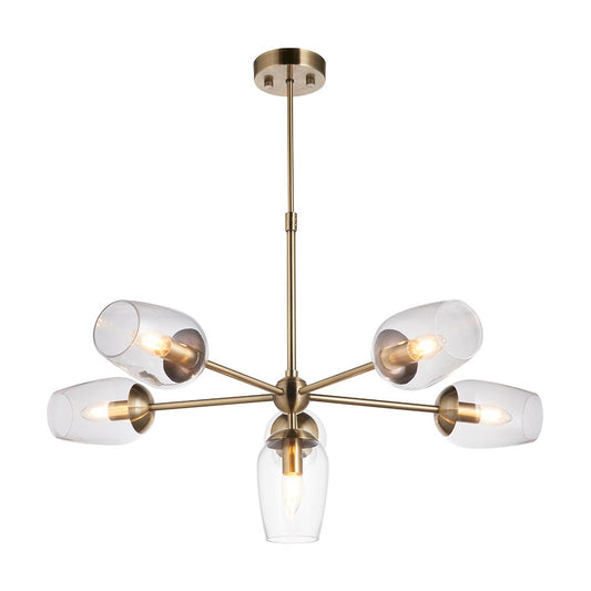 Maeve 6Lt Pendant - Antique Brass