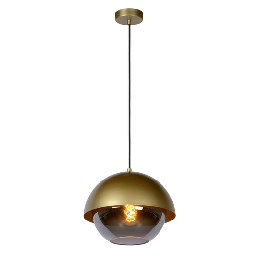 Lucide COOPER - Pendant light - Ø 30 cm - 1xE27 - Matt Gold / Brass