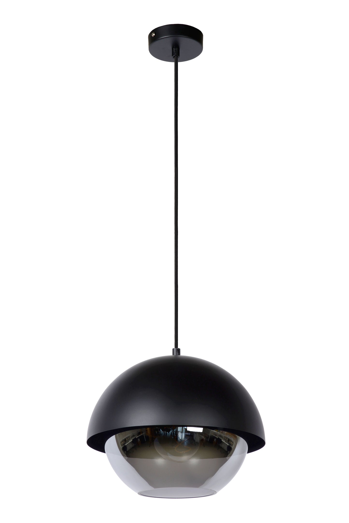 Lucide COOPER - Pendant light - Ø 30 cm - 1xE27 - Black