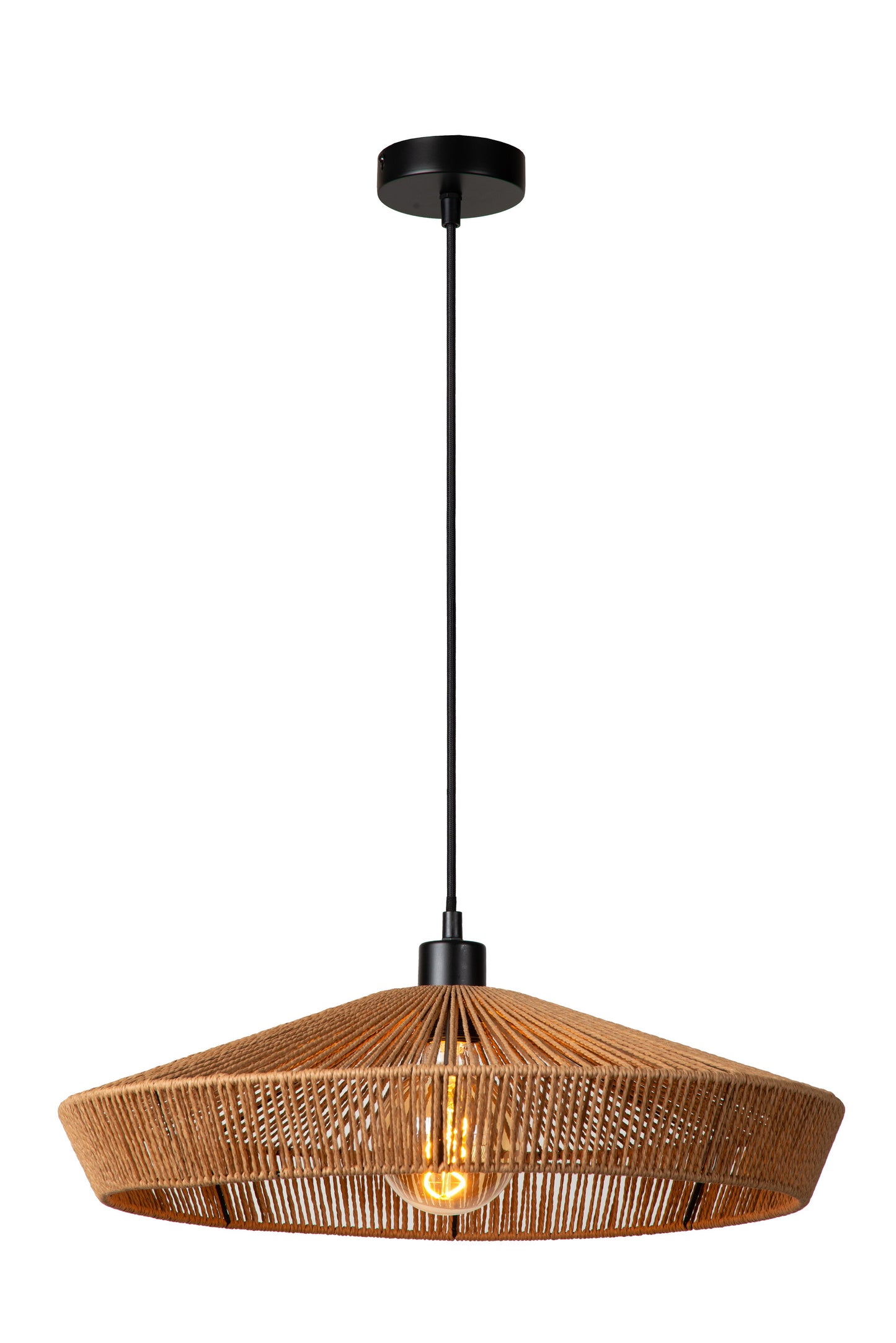 Lucide YUNKAI - Pendant light - Ø 50 cm - 1xE27 - Natural