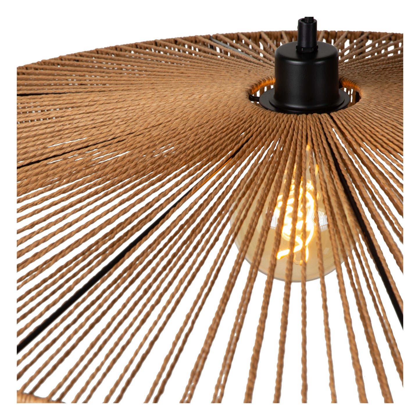 Lucide YUNKAI - Pendant light - Ø 50 cm - 1xE27 - Natural