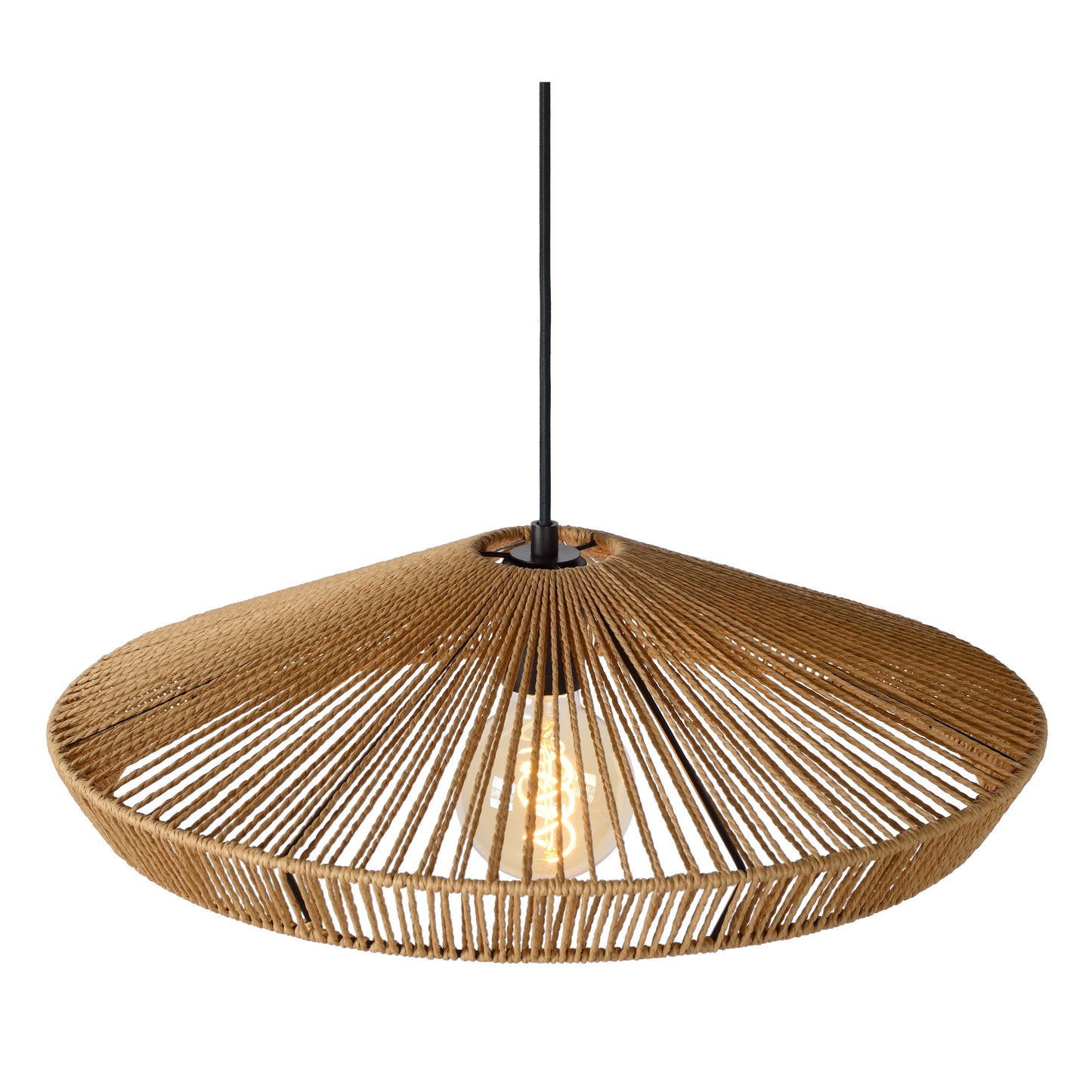 Lucide YUNKAI - Pendant light - Ø 50 cm - 1xE27 - Natural