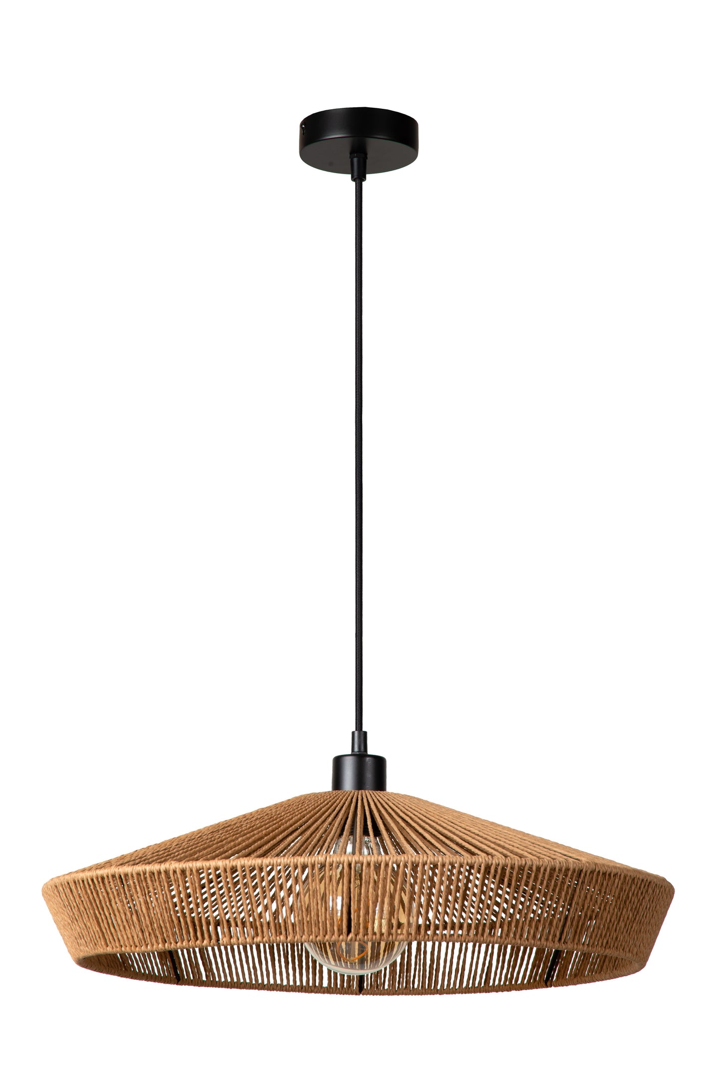 Lucide YUNKAI - Pendant light - Ø 50 cm - 1xE27 - Natural