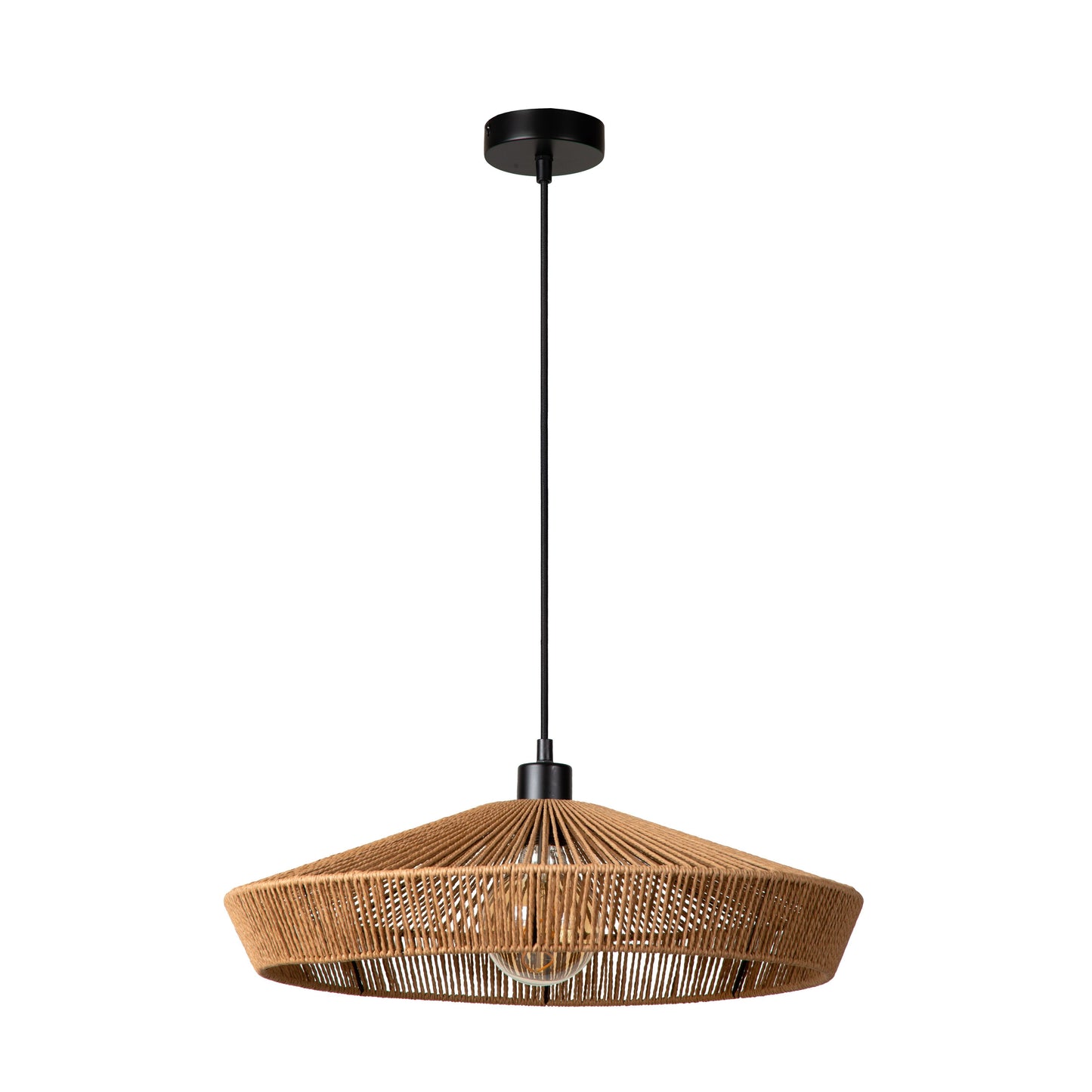 Lucide YUNKAI - Pendant light - Ø 50 cm - 1xE27 - Natural