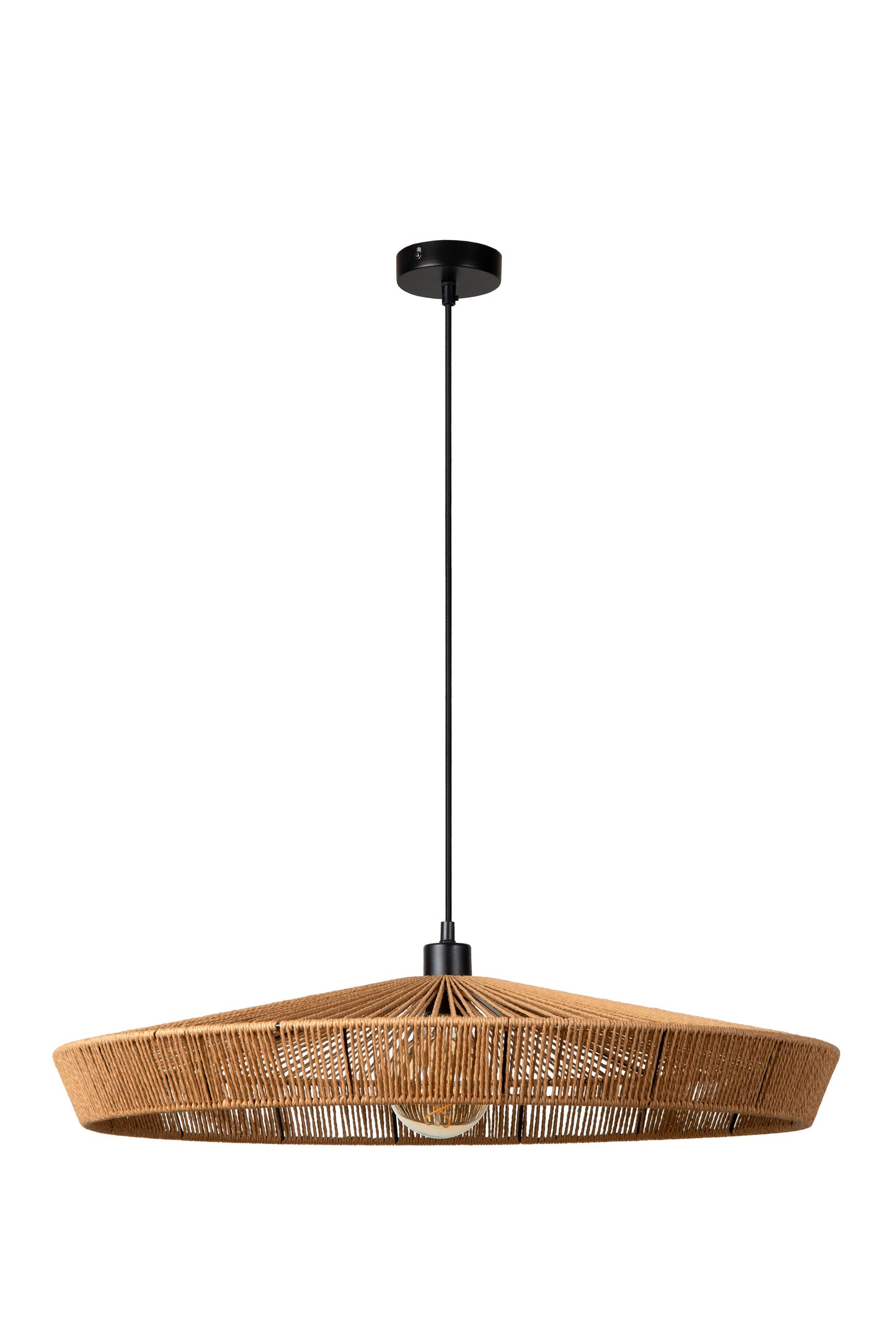 Lucide YUNKAI - Pendant light - Ø 70 cm - 1xE27 - Natural