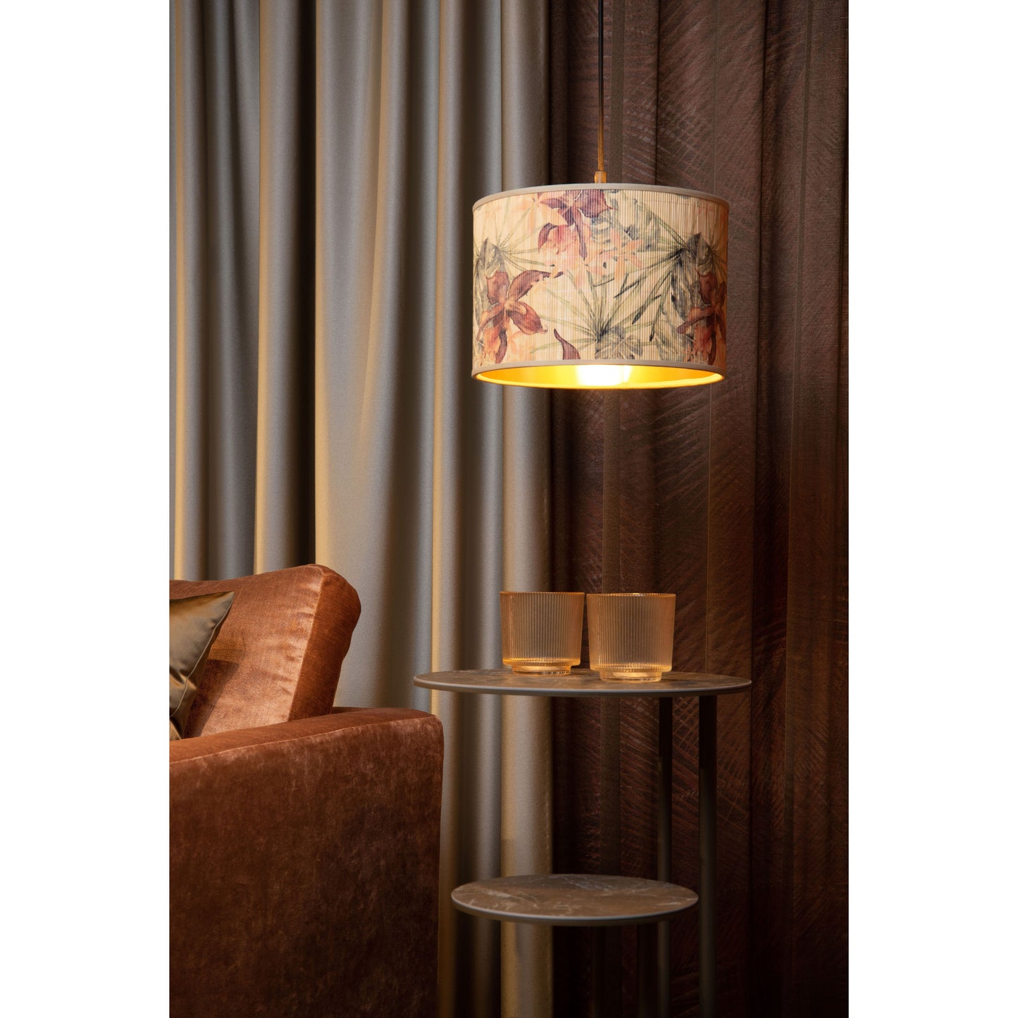 Lucide TANSELLE - Pendant light - Ø 30 cm - 1xE27 - Multicolor