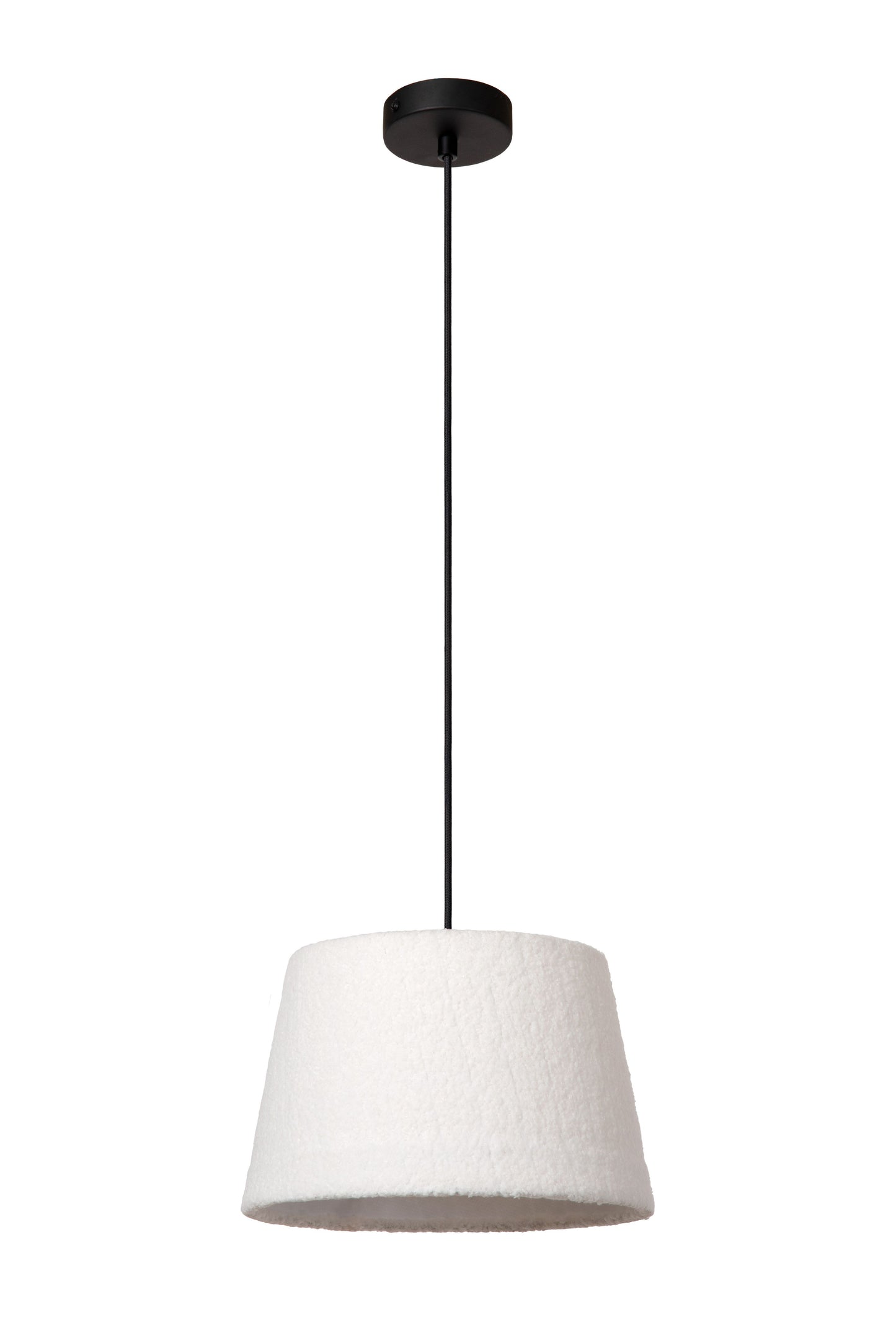 Lucide WOOLLY - Pendant light - Ø 28 cm - 1xE27 - Cream