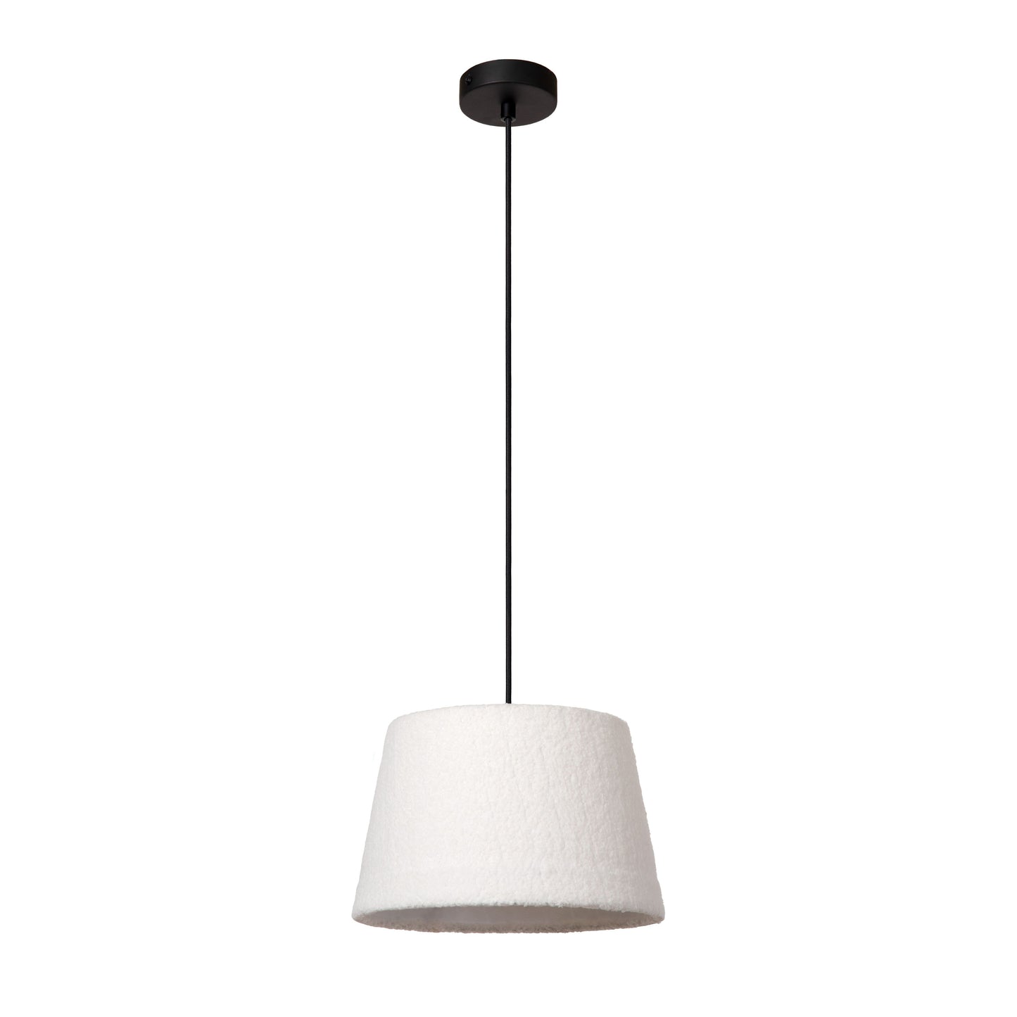 Lucide WOOLLY - Pendant light - Ø 28 cm - 1xE27 - Cream