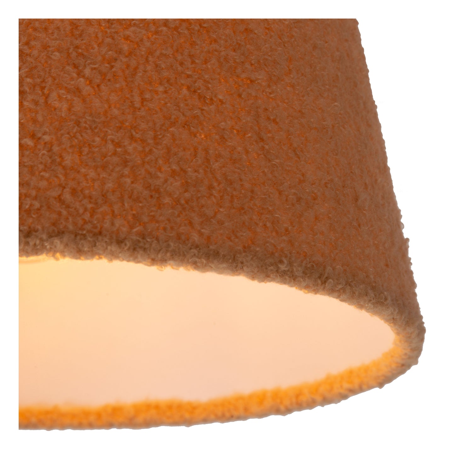 Lucide WOOLLY - Pendant light - Ø 28 cm - 1xE27 - Ocher Yellow