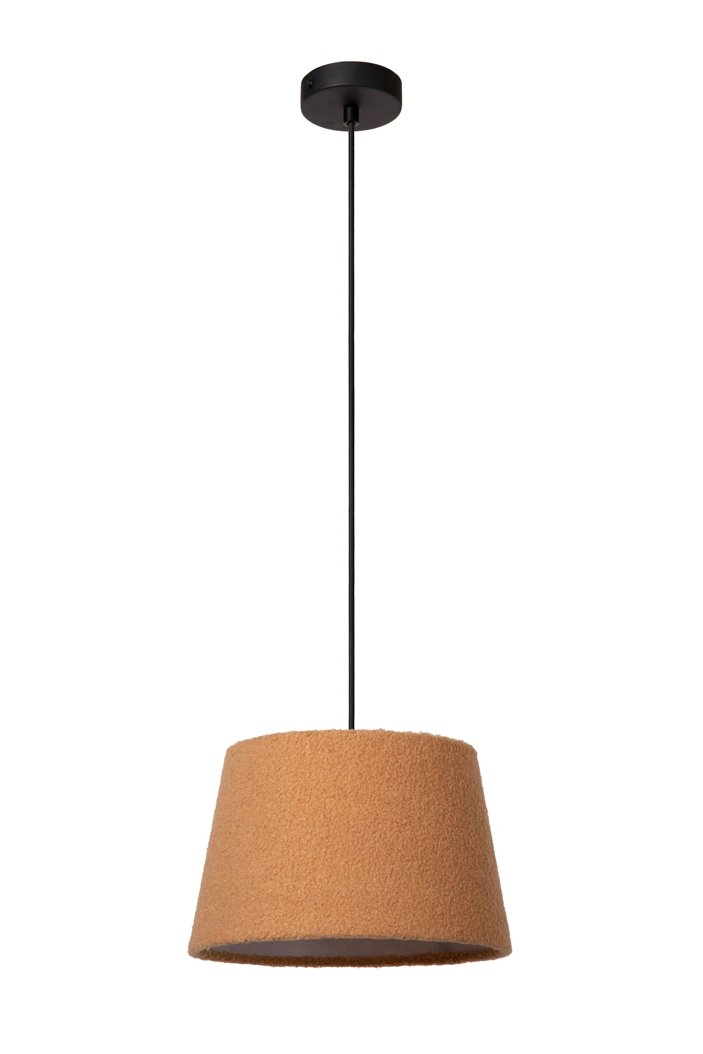 Lucide WOOLLY - Pendant light - Ø 28 cm - 1xE27 - Ocher Yellow