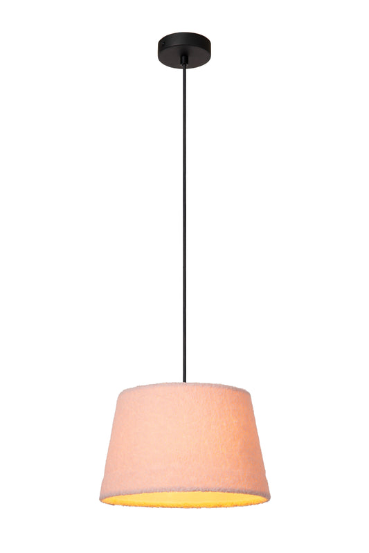 Lucide WOOLLY - Pendant light - Ø 28 cm - 1xE27 - Pink