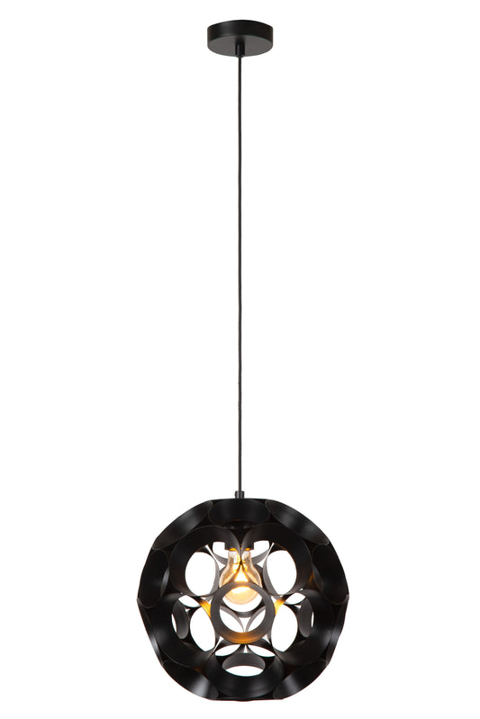 Lucide HANNELORE - Pendant light - Ø 30 cm - 1xE27 - Black