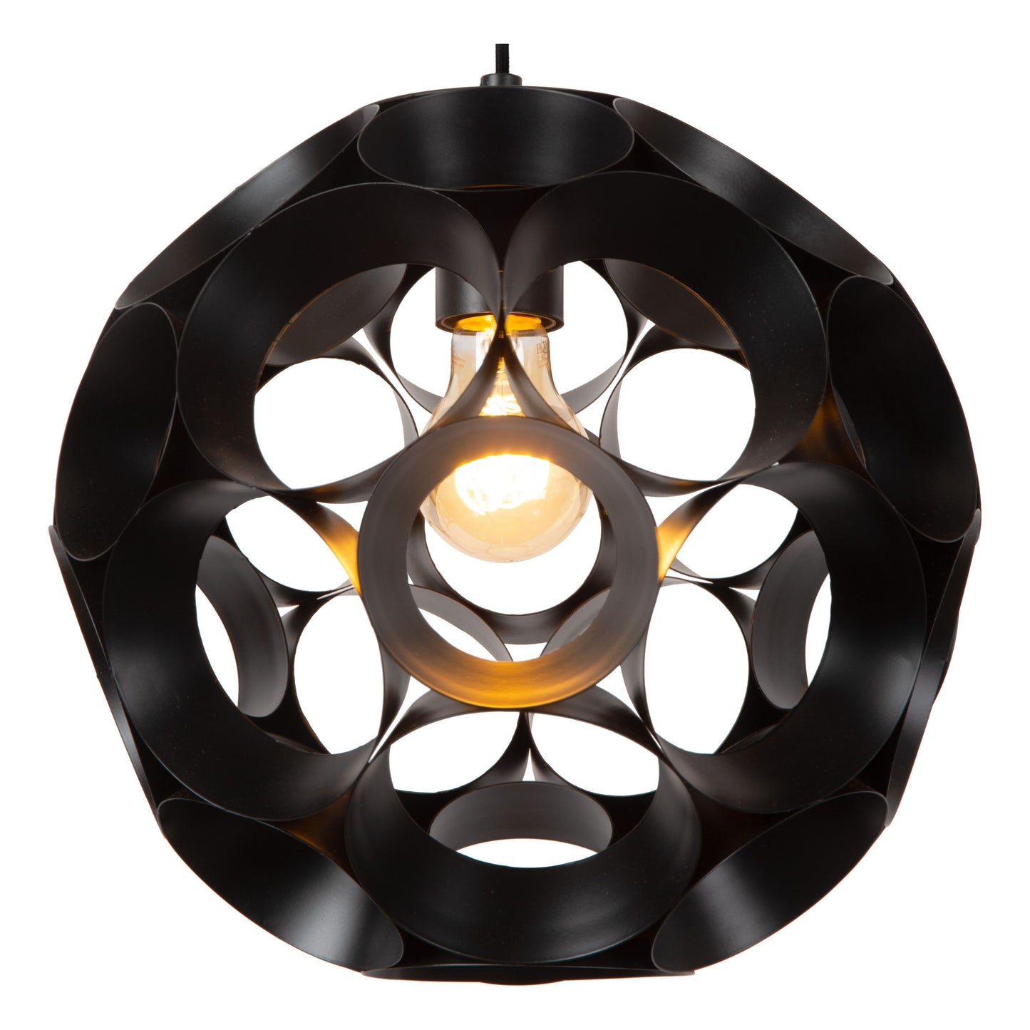 Lucide HANNELORE - Pendant light - Ø 30 cm - 1xE27 - Black