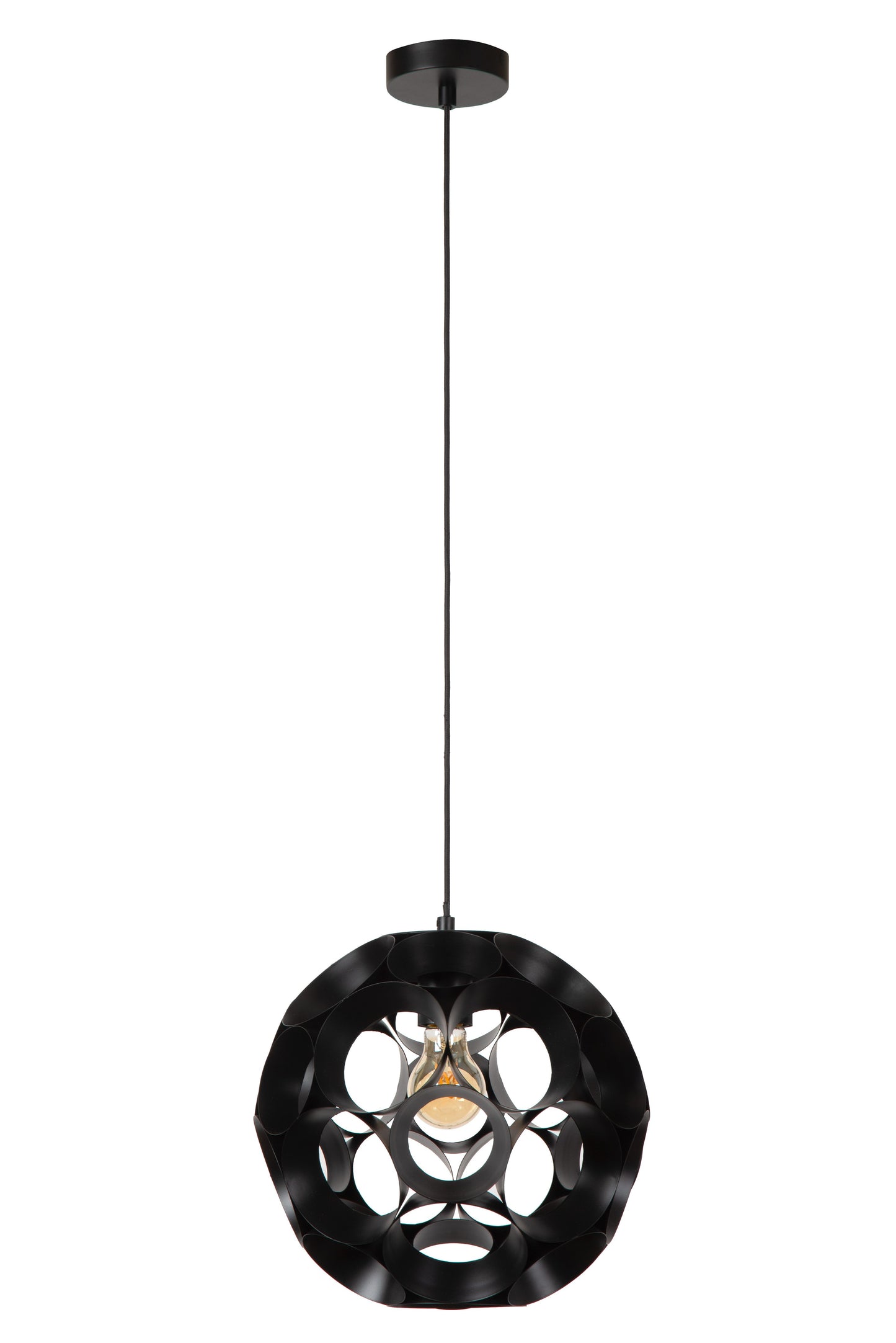 Lucide HANNELORE - Pendant light - Ø 30 cm - 1xE27 - Black