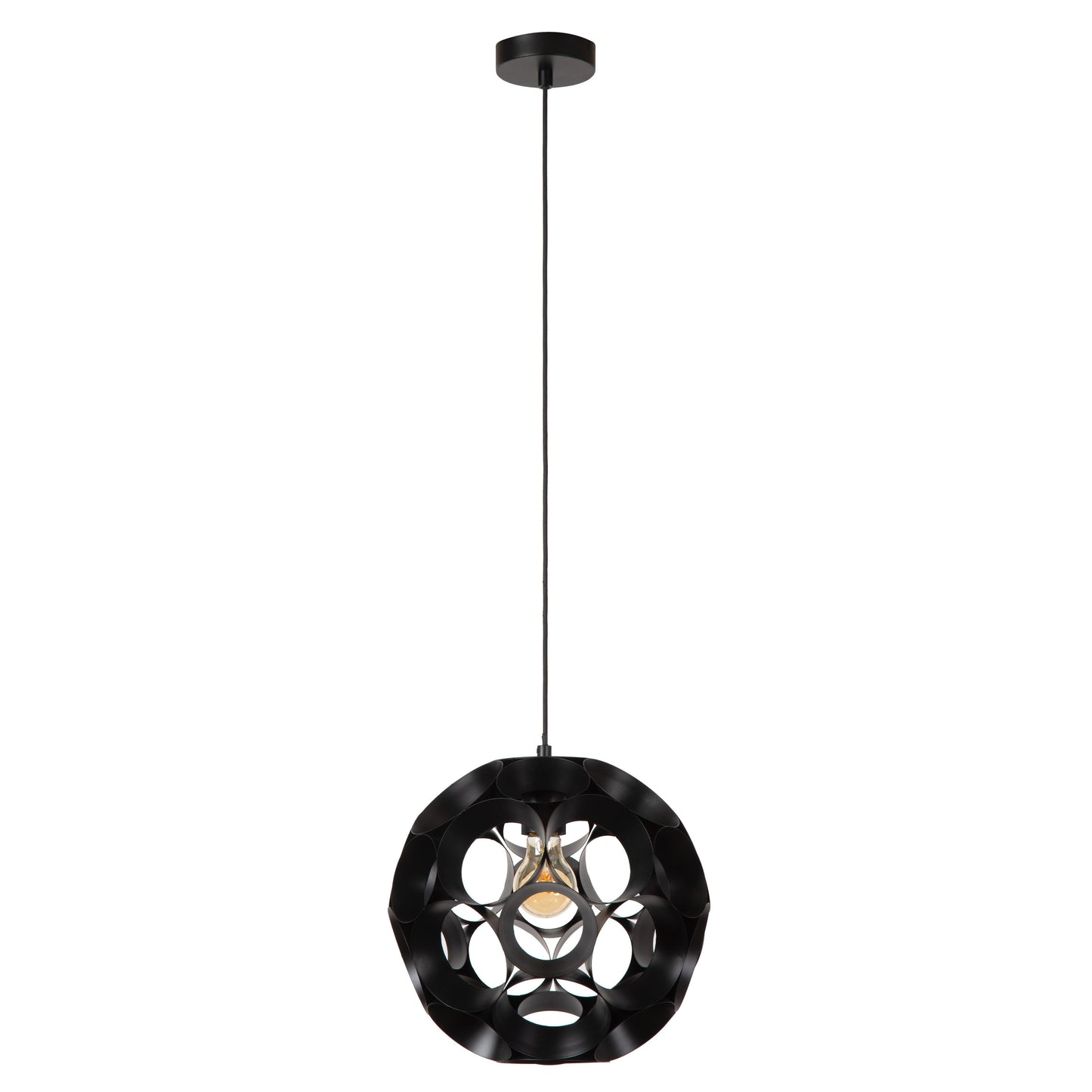 Lucide HANNELORE - Pendant light - Ø 30 cm - 1xE27 - Black