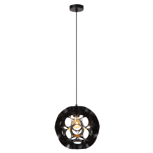 Lucide HANNELORE - Pendant light - Ø 30 cm - 1xE27 - Black